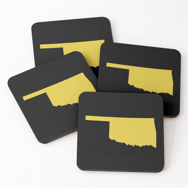 Item preview, Oklahoma Map Silhouette – Minimal Yellow designed and sold by Paper Drip.