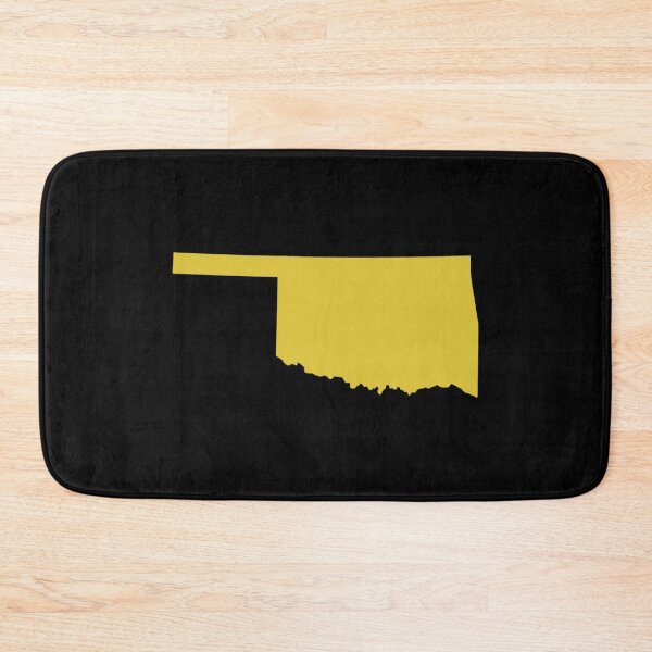Item preview, Oklahoma Map Silhouette – Minimal Yellow designed and sold by Paper Drip.