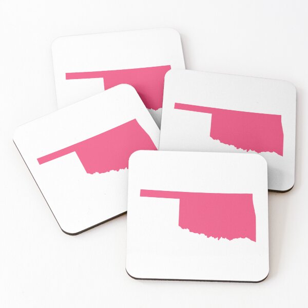 Item preview, Oklahoma Map Silhouette – Minimal Pink designed and sold by Paper Drip.