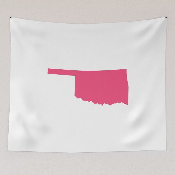 Item preview, Oklahoma Map Silhouette – Minimal Pink designed and sold by Paper Drip.