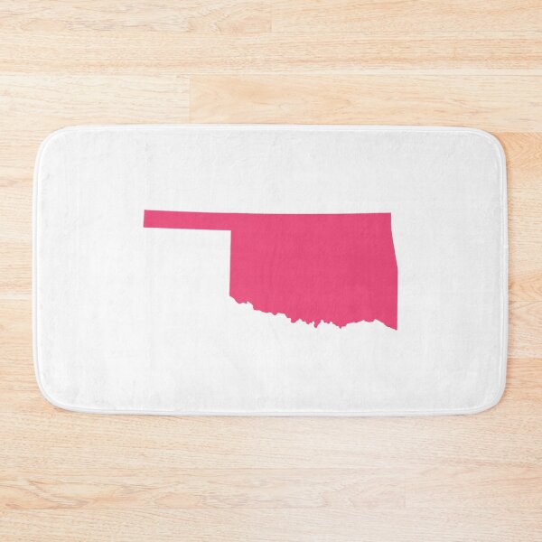 Item preview, Oklahoma Map Silhouette – Minimal Pink designed and sold by Paper Drip.