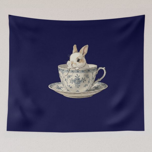 Item preview, Cute Bunny in Teacup Art designed and sold by capricedefille.