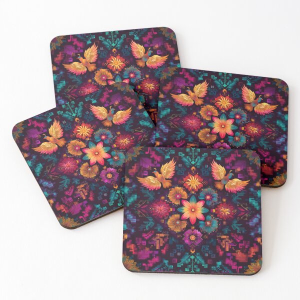 Item preview, Guatemalan Soul Mandala – Vibrant Florals & Birds designed and sold by Cafecito & Cultura.