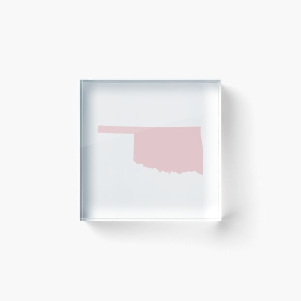 Item preview, Oklahoma Map Silhouette – Minimal Pink designed and sold by Paper Drip.