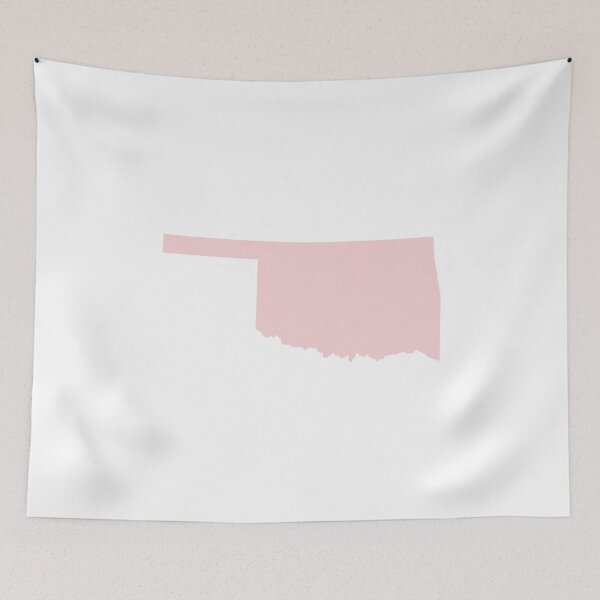 Item preview, Oklahoma Map Silhouette – Minimal Pink designed and sold by Paper Drip.