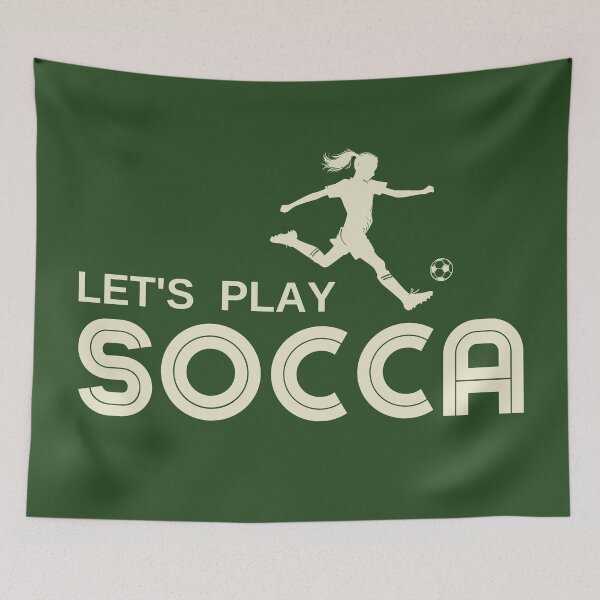 Item preview, Let`s Play Socca | Socca Retro | Socca Women  designed and sold by Anniko Art Studio.