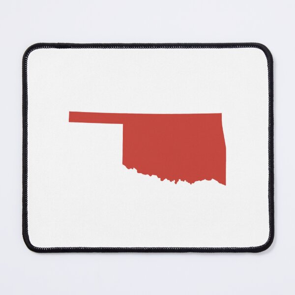 Item preview, Oklahoma Map Silhouette – Minimal Maroon designed and sold by Paper Drip.