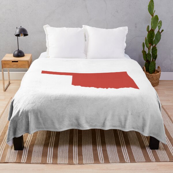 Item preview, Oklahoma Map Silhouette – Minimal Maroon designed and sold by Paper Drip.