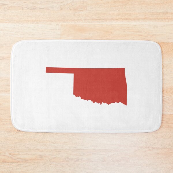 Item preview, Oklahoma Map Silhouette – Minimal Maroon designed and sold by Paper Drip.