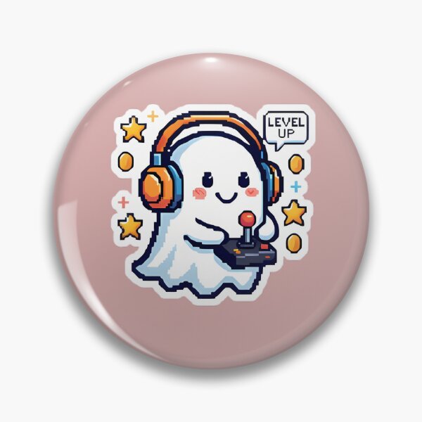Item preview, Retro Arcade Ghost - 8-Bit Spirit designed and sold by ManaPot.