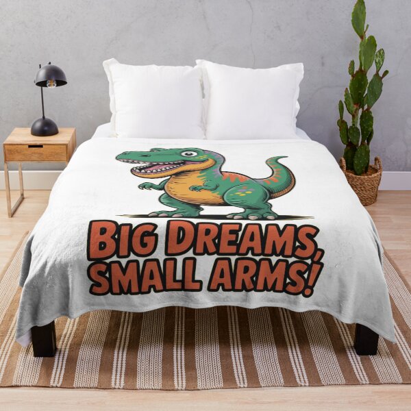 Item preview, Big Dreams, Small Arms – Funny T-Rex Motivation designed and sold by DreamOnShirts.