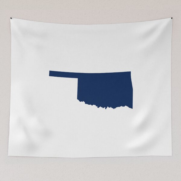 Item preview, Oklahoma Map Silhouette – Minimal Black and White designed and sold by Paper Drip.