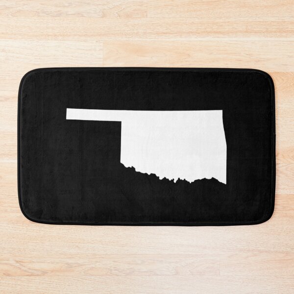 Item preview, Oklahoma Map Silhouette – Minimal White designed and sold by Paper Drip.