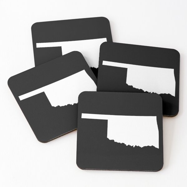 Item preview, Oklahoma Map Silhouette – Minimal White designed and sold by Paper Drip.