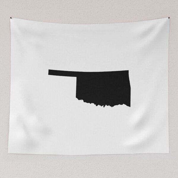 Item preview, Oklahoma Map Silhouette – Minimal Black designed and sold by Paper Drip.