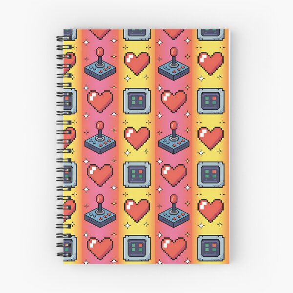 Item preview, Pixel Pop – Retro Love in Gradient Mode designed and sold by PatternFlux.