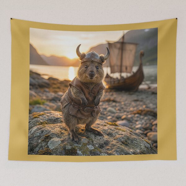 Item preview, Quokka Viking designed and sold by Tridentulus.