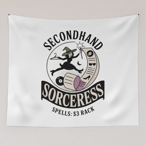 Item preview, Secondhand Sorceress Thrift Store Witch Humor designed and sold by Marpin91.