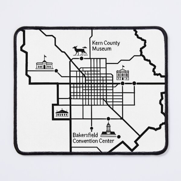 Item preview, bakersfield map designed and sold by Uglyandcute.