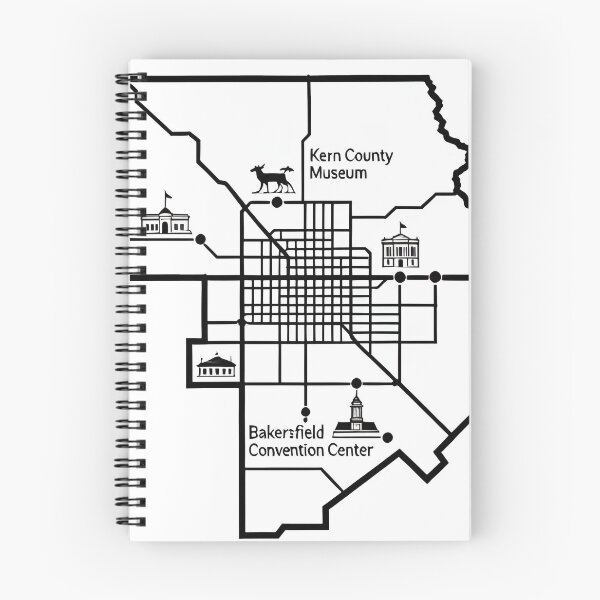 Item preview, bakersfield map designed and sold by Uglyandcute.