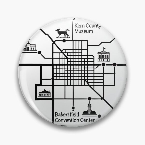 Item preview, bakersfield map designed and sold by Uglyandcute.
