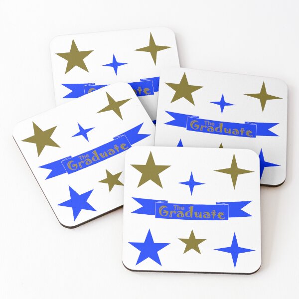 Item preview, The Graduate Golden and Blue Banner and Stars  designed and sold by WD-Artist.