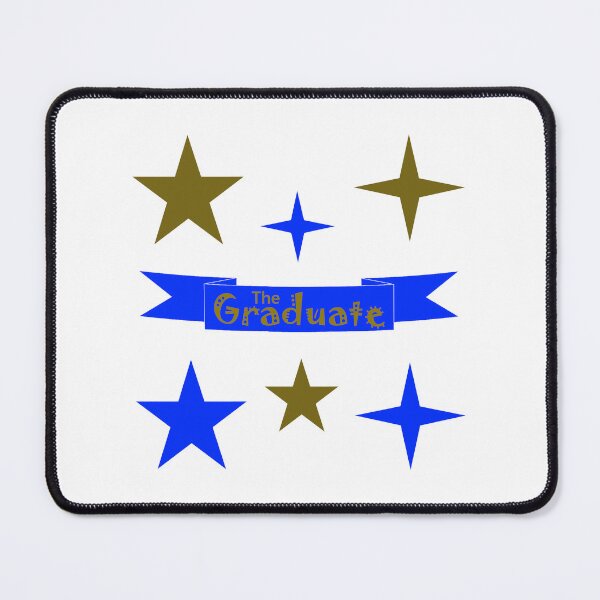 Item preview, The Graduate Golden and Blue Banner and Stars designed and sold by WD-Artist.