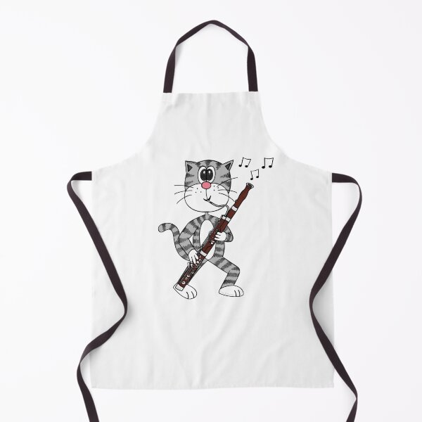Item preview, Cat Playing Bassoon, Bassoonist Woodwind Musician Music Teacher designed and sold by doodlerob.
