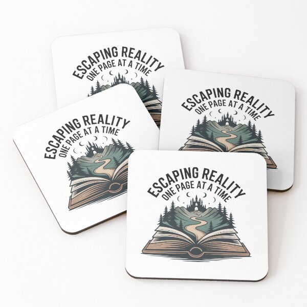 Item preview, Escaping Reality One Page At A Time - Vintage Fantasy Reader designed and sold by No Shelf Control.