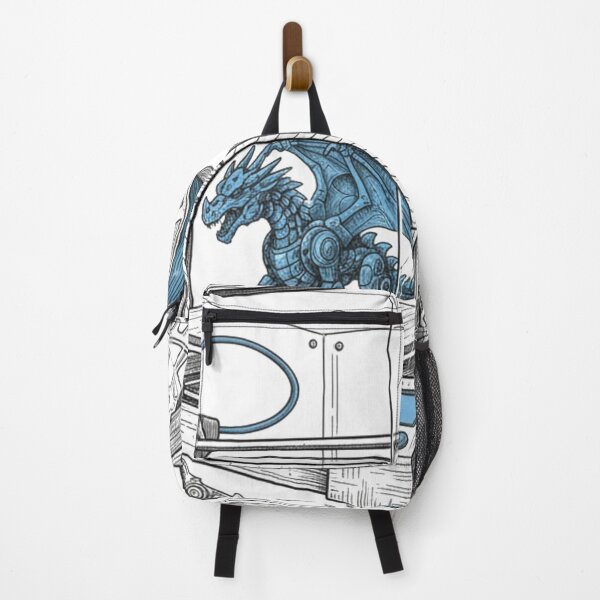 Item preview, Print Master 3D Printer Illustration – Dragon Being Printed Technical Art designed and sold by unthinkabletees.