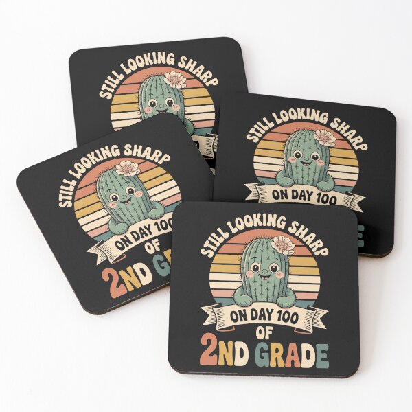 Item preview, Still Looking Sharp 100 Days of 2nd Grade - Retro Groovy Teacher designed and sold by ViralVector.