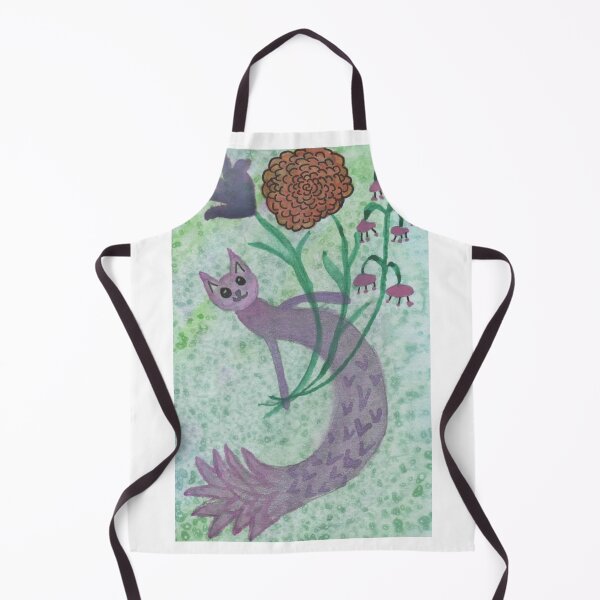 Item preview, Cat-fish with flowers designed and sold by Doodle Duckie.