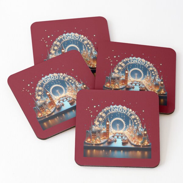 Item preview, hristmas Illumination Night | Cute 3D City Label, designed and sold by PaintMeWorld.