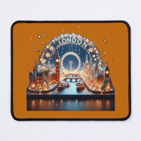 Item preview, hristmas Illumination Night | Cute 3D City Label, designed and sold by PaintMeWorld.