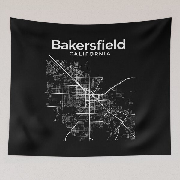 Item preview, bakersfield map designed and sold by Uglyandcute.