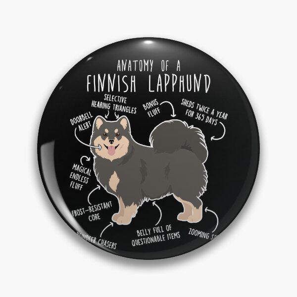 Item preview, Blue Finnish Lapphund Dog Anatomy designed and sold by Clara Hollins.