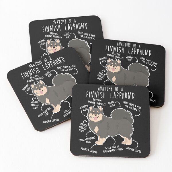 Item preview, Blue Finnish Lapphund Dog Anatomy designed and sold by Clara Hollins.