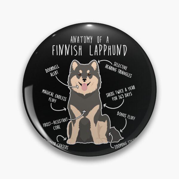 Item preview, Blue Finnish Lapphund Dog Anatomy designed and sold by Clara Hollins.