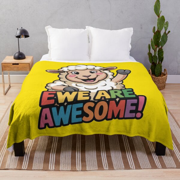 Item preview, Ewe Are Awesome – Cute Sheep Pun Illustration designed and sold by DreamOnShirts.