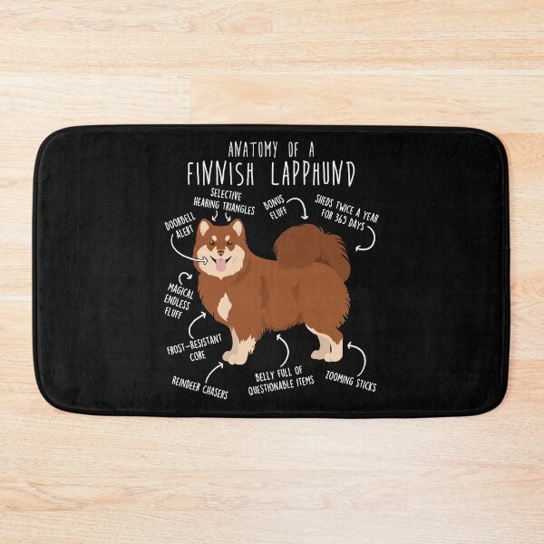 Item preview, Brown Finnish Lapphund Dog Anatomy designed and sold by Clara Hollins.