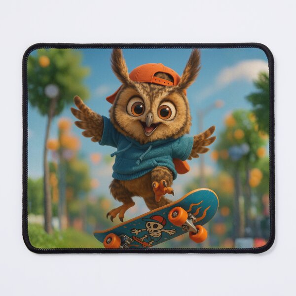 Item preview, Skater Long-Eared Owl designed and sold by Sillytoe.