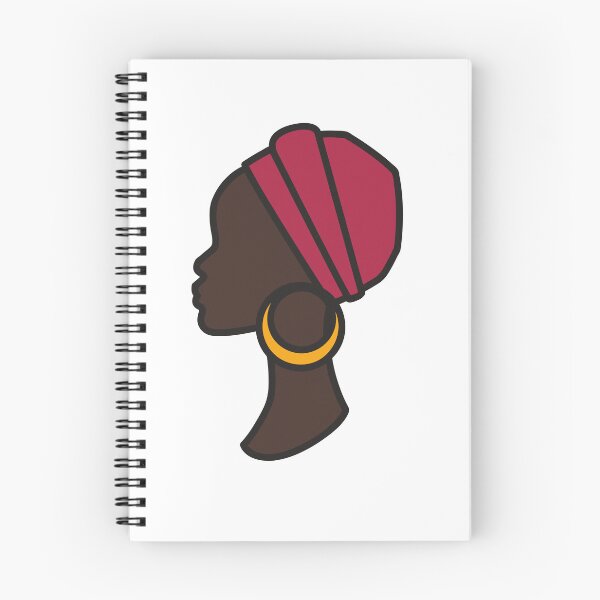 Item preview, African Woman in Profile – Modern Afro Minimalist Art designed and sold by byafrilaence.