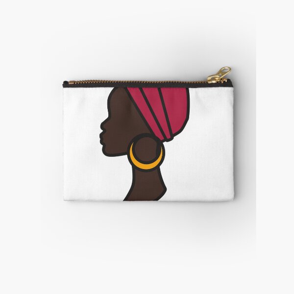 Item preview, African Woman in Profile – Modern Afro Minimalist Art designed and sold by byafrilaence.