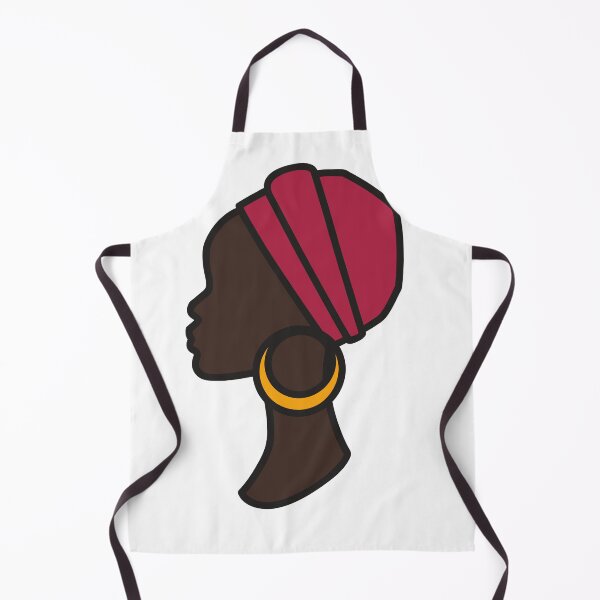 Item preview, African Woman in Profile – Modern Afro Minimalist Art designed and sold by byafrilaence.