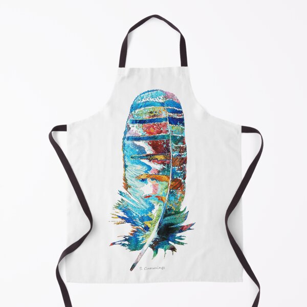 Item preview, Colorful Feather On White Four designed and sold by Sharon Cummings Art.