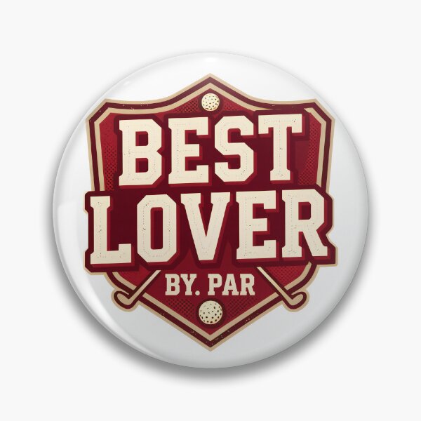 Item preview, BEST LOVER Golf Badge – Vintage Retro Romantic Gift designed and sold by MKV Design.