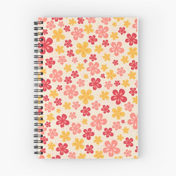 Item preview, Cherry Blossoms in Mustard and Pink designed and sold by TrilbyWorks.