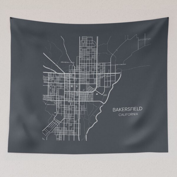 Item preview, bakersfield map designed and sold by Uglyandcute.