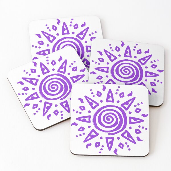Item preview, Purple spiral sun designed and sold by SpannerDesigns.