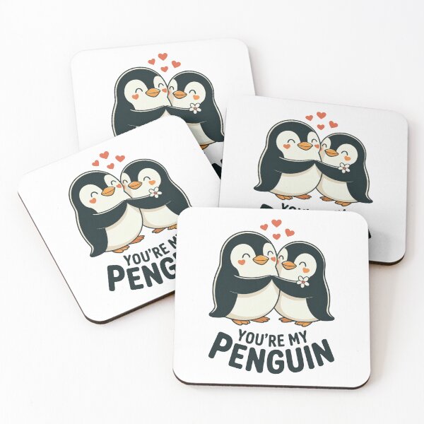 Item preview, You're My Penguin Cute Couple Penguins designed and sold by MonkiFlipp.